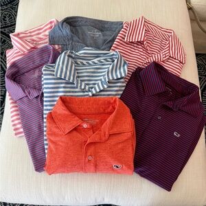 Vineyard Vines Boys' Striped Polo Shirt Bundle